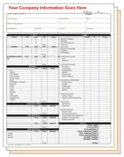 LAWN CARE ESTIMATE INVOICE CUSTOM PRINTED 2 or 3 Part Carbonless