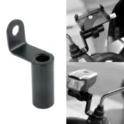 Motorcycle Phone Holder Handlebar Stand Tool Rearview Mirror Mount Extender Part