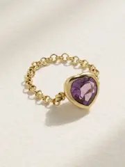 [Roxanne First] Roxanne First - 14-karat Gold Amethyst Ring - L L Gold