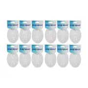 12pc White Soap Bar Saver Holder Bath Shower Sink Sponge Razors Dry- Interdesign