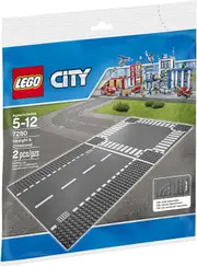 LEGO 7280 - NEW City Straight & Crossroad Plates