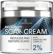 Scar Removal Cream for Women and Men - Rapid Repair of New Old Scars, Acne Spots, Burns All Natural Treatment with Vitamin E, Alanine, Collagen