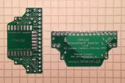 ESP8266 ESP-12 E / F breadboard adapter (22 pin / SPI / all GPIOs)