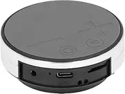 Waterproof Bone Conduction Speaker, Mini Bone Conduction Speaker Suction Cup Base Aluminum Alloy Housing for Outdoor Travel (Silver)