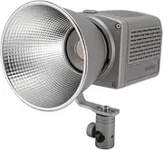 55W Handheld COB Video Light, 9000lx CRI96 COB LED Studio Light with App Control for Outdoor Photography Video Recording, with Portable Bracket Base and Lampshade