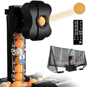 Table Tennis Robot, Ping Pong Ball Machine with 9 Levels Of Frequency & Angle Adjustment and Ball Output Frequency 35-90 Balls/min, Automatic Table Tennis Machine Customize Spin, Frequency, Ball Speed