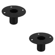 2 PCS Speaker Wall Mount Stand Iron Bottom Mounting Bracket Base
