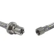[TechBrands] Stainless Steel Braided Gas Hoses Bayonet (3/8in SAE) - 1200mm