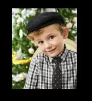 Gymboree Black Corduroy Newsboy Cap Hat NWT Sz 6-8