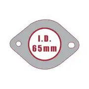 Aunger 10pk Exhaust Gasket Commodore Skyline Cat.Conv. 2 1/2" 2 Bolt With Fire Ring - GMG093R-10