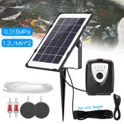New 3 Modes Solar Oxygenator Air Pump Kit Fish Pond Pool Water Oxygen Aerator