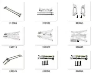 Alloy Upgrade parts silver For Rc HIMOTO 1/10 E10XB E10XBL /DB /DBL /SC/SCL car