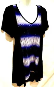 plus sz S (16) TS TAKING SHAPE Precious Gem Top Tee Hi Lo soft draping NWT!