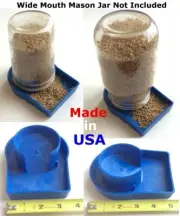 Bulk Chick Feeder 100pcs Heavy Duty Chicken Feeder Lot - Mason Jar NOT Included