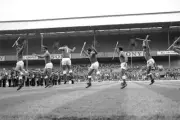 Tonga Perform The Sipi Tau Ahead Of Their Match 1974 Old Rugby Photo