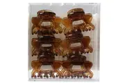 1 Pack of 6 Indulge Hair Claw Clip in Display Gift Box - Assorted Colours