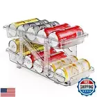 Soda Can Dispenser for Refrigerator Can Holders for Fridge,Adjustable Width S