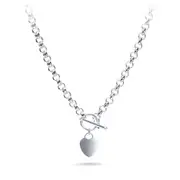 Bevilles T Bar Necklace in Sterling Silver