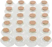 Set of 14 Vials Glass Jars - 30mL Miniature Decorative Bottles with Corks