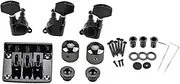 ERINGOGO 1 Set String Guitar Bridge Kit with Rl Tuning Pegs Control Knob Strap Locks Durable Accessories for Vintage Sound and Easy Installation