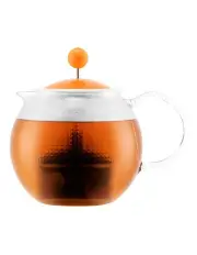 [Bodum] Plastic Lid Assam Teapot With Infuser 0.5L/17oz in Bellini