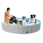 Foldable Dog Swimming Pools Plastic Kiddie Pool Pet Splash Pool Dog Bathing T...