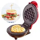 Mini Electric Bubble Waffle Maker Egg Cake Oven Heart-Shaped Nonstick Mold