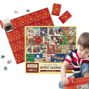 1000pcs Advent Calendar Jigsaw Puzzles Christmas Countdown Puzzles Gift 2023