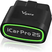 V-gate iCar Pro 2S Bluetooth 5.2 OBD2 Code Reader OBDII Fault Diagnostic Tool Compatible Car Adapter Check Engine for iOS, Android and Windows