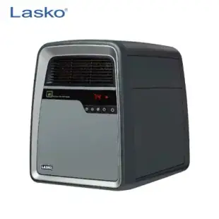 【 Lasko 美國】BlackTank黑坦克 微電腦溫控石英電暖器 6101TW_翠亨生活館