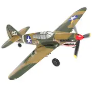 RC Plane Toy Remote Control Airplane P40 Warhawk 4 Channel RTF Beginners Expert Xpilot Stabilizer One Key Aerobatic Hobby Flight Toy