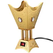 Electric Incense Burner, Multi-file Adjustment for Experience, Sturdy Build Golden 18.00X10.00X10.00CM