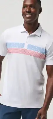 NWT Travis Mathew Merica Golf Pdrfect Polo Shirt Mens XL