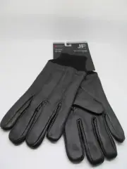 NWT J. FERRAR GENUINE BLACK LEATHER TOUCH TECH THINSULATE GLOVES size LARGE