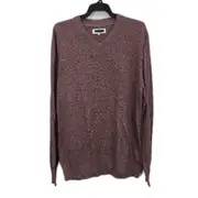 Jeanswest Blake Burgundy Red Thin V-Neck Knit Sweater Mens Size Large NEW