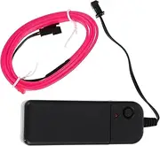 ETHZZLE 5pcs Led Neon Lights Interior Car Light Ambient Car Interior Decoration Neon Rope Glow in The Dark Rope Pink