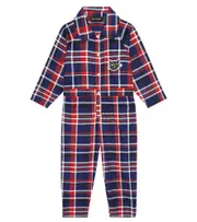 [Mini Rodini] Mini Rodini Checked cotton flannel jumpsuit Y 2/3 multicoloured