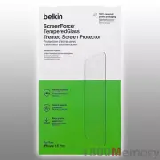Belkin Screen Force Tempered Glass Treated Protector for Apple iPhone 15 Pro