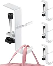 Fireplace Stocking and Garland Hanger - 4X Adjustable Metal Hooks, No-Slip Mantel Grips, Anti-Rust Design | Sturdy Holders for Hanging Stockings, Garlands, Elegant Decor for Home, Holiday Display