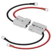 Anderson Connector 50A Kit Anderson Plug 8 Guage 30cm Battery Cables Waterproof Quick Connectors fo Photo Color