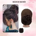 Messy Bun Claw Clip in Chignon Hair Extensions Curly Scrunchie Updo Ponytail US