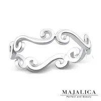 在飛比找Yahoo奇摩購物中心優惠-925純銀戒指 Majalica 古典花紋 尾戒 女戒指