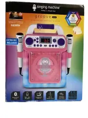 Singing Machine SML654 HDMI Groove Mini Pink
