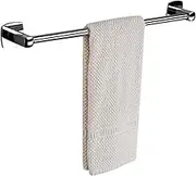 Self Adhesive Towel Rack Wall Mount No Drilling Towel Holder Anti All Copper Towel Rail for Bathroom and Toilet Silver 50cm LWX