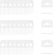 Sekonow 300pcs Hang Tabs Slot Hole Hang Tags, Self Adhesive Hanging Tabs Heavy Duty Clear Sticky Hanging Tags Folding Tags Hook for Store Retail Display, 1.1x1.6in