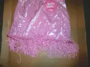 NWT DOTTIE LOVES (made in USA) Pink Fringed Pull on Dancewear Skirt - SIZE XS