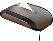 Car Tissue Box Holder | PU Leather Tissue Box for Car Backseat,Auto Interior Accessories Holder Container for Home Room Center Console Sun Visor Backseat