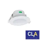 Changeable Clip Faceplate Round LED Downlight - Tri CCT Dimmable - 8W - White