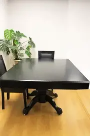 Luxury MRC Poker Table MINI MONARCH Black Solid Wood Legs Plus Dining Table Top