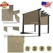 Waterproof Pergola Canopy Cover 16' x 8' in Muddy Water – Universal Fit